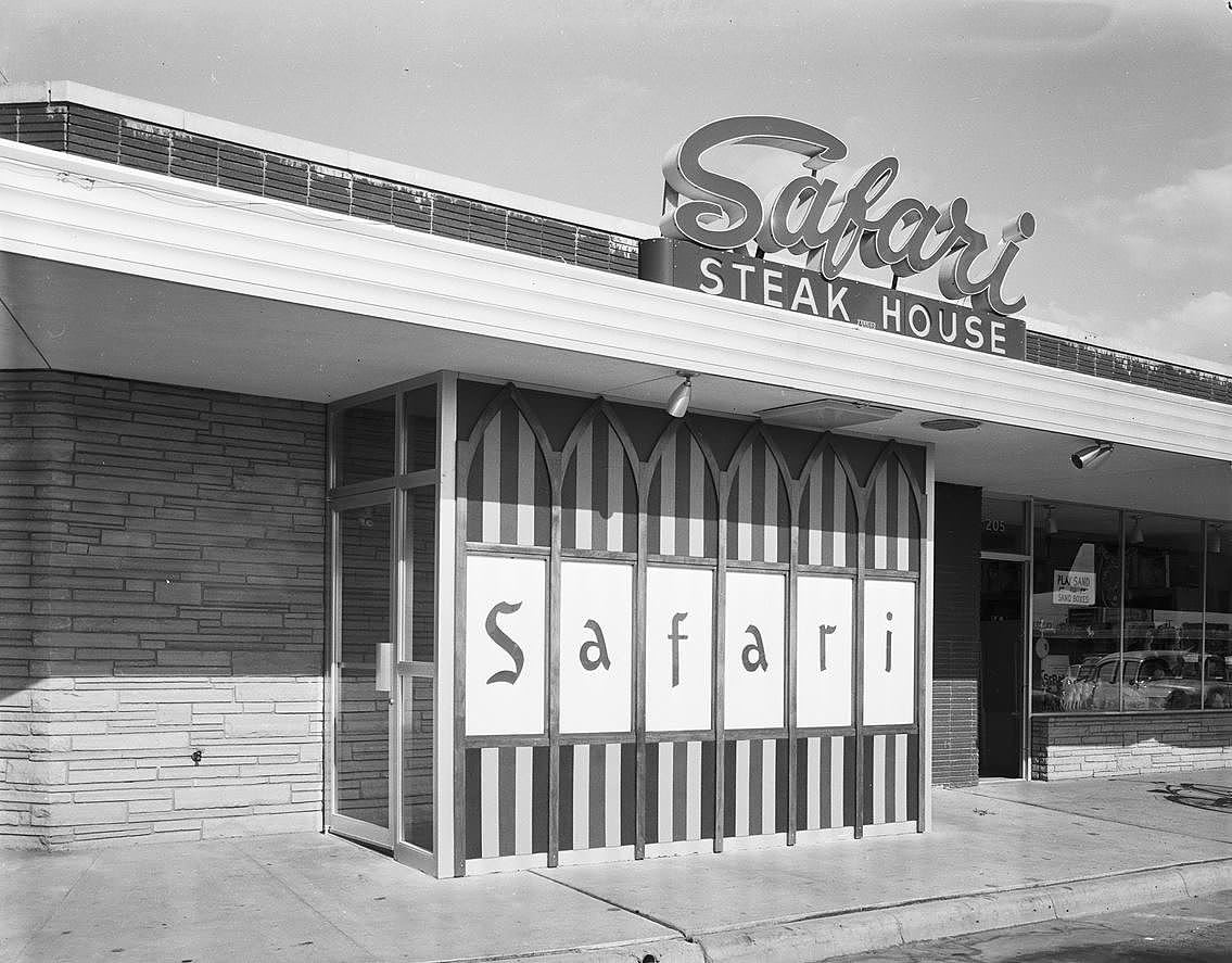 Safari Steak House, Dallas, 1961
