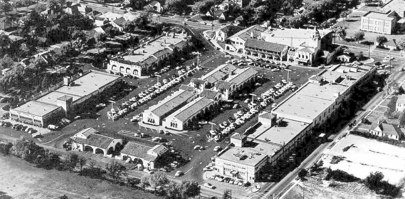 Highland Park Village From Above, 1960s