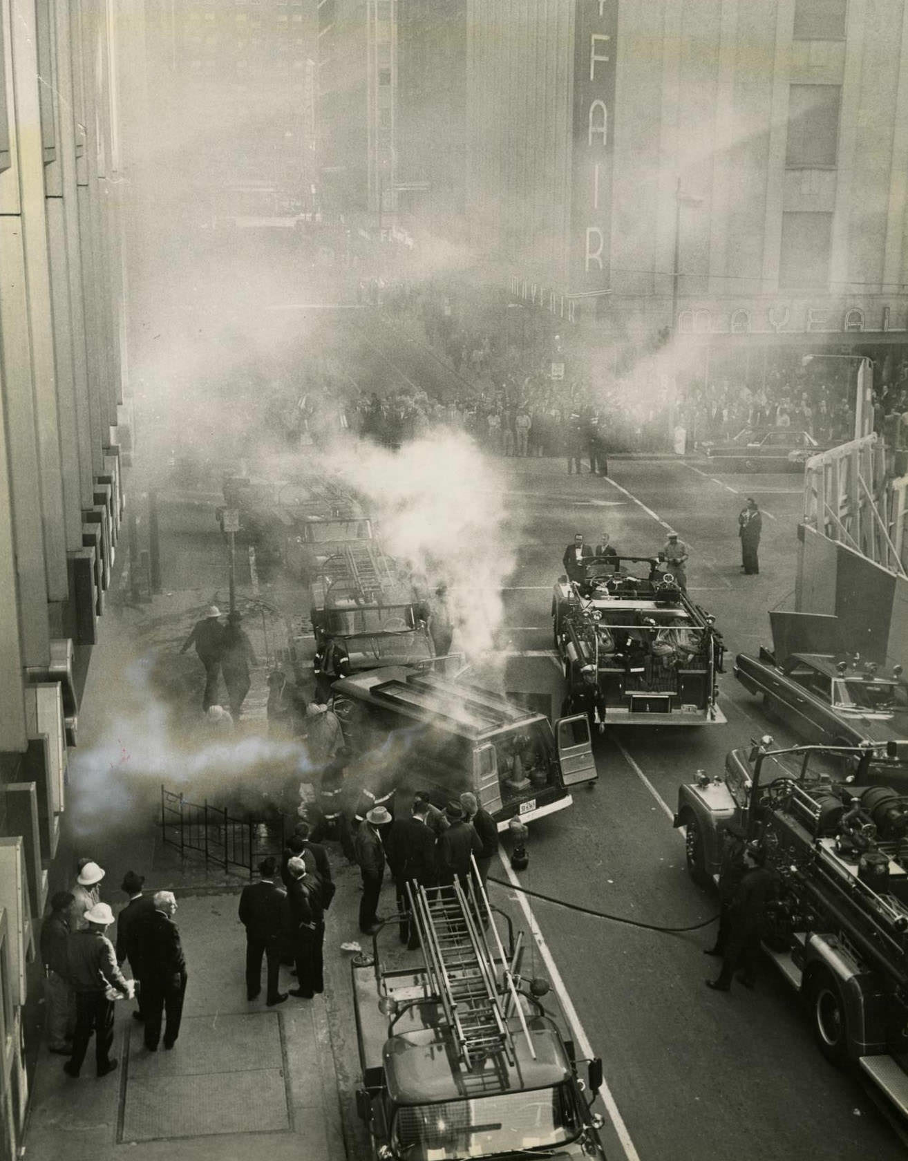 Street Outside Dallas Federal Savings & Loan Fire, 1964