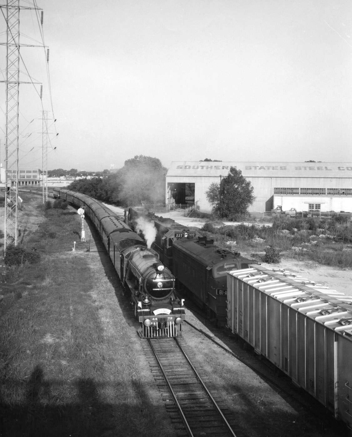 "The Flying Scotsman" leaving Dallas, 1969