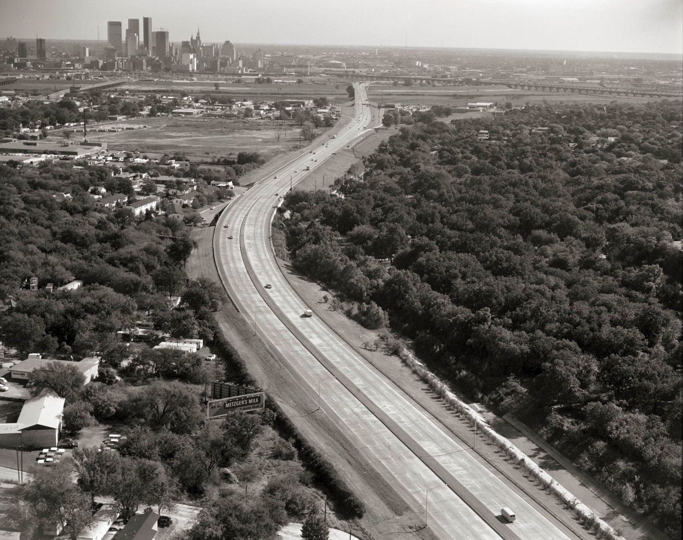 Freeway near Downtown Dallas, 1967