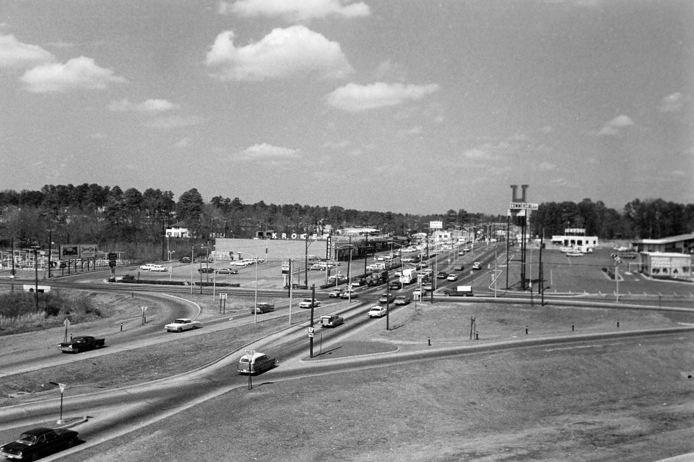 Street view around Dallas, Texas, 1964.