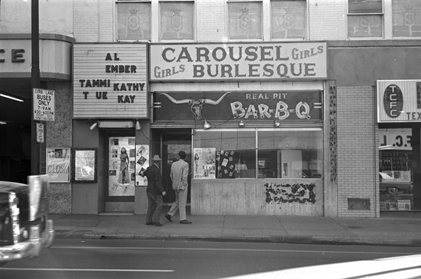 Carousel Club in Dallas; owned by Jack Ruby, who killed Lee Harvey Oswald, 1963