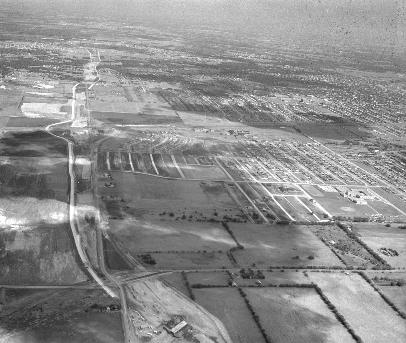 Midway Road and Highway 635, 1965