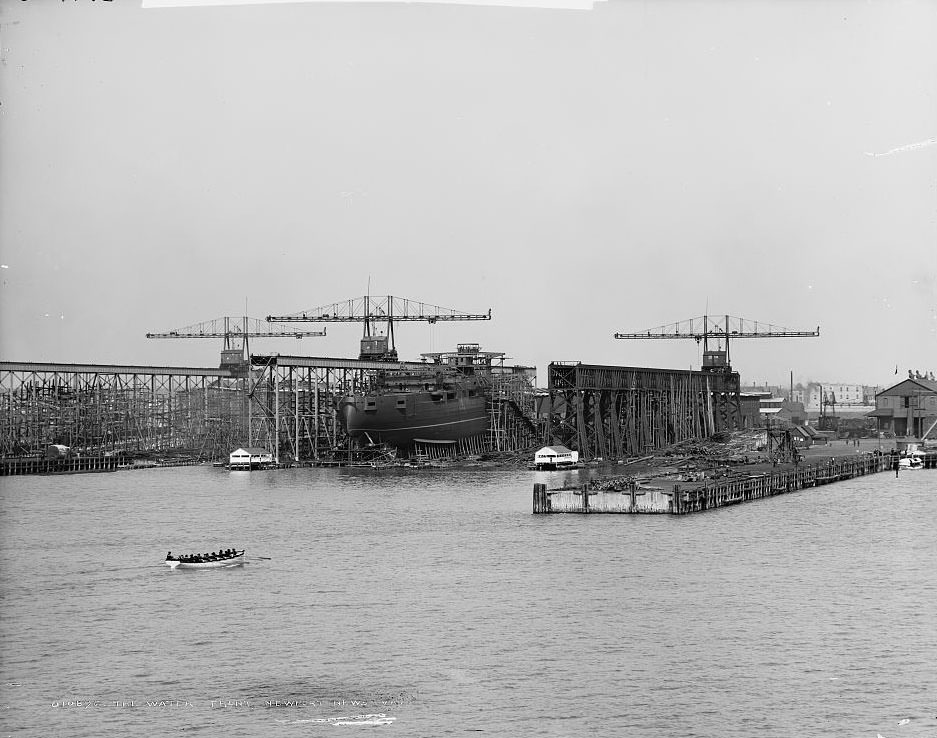 Water front, Newport News, 1902