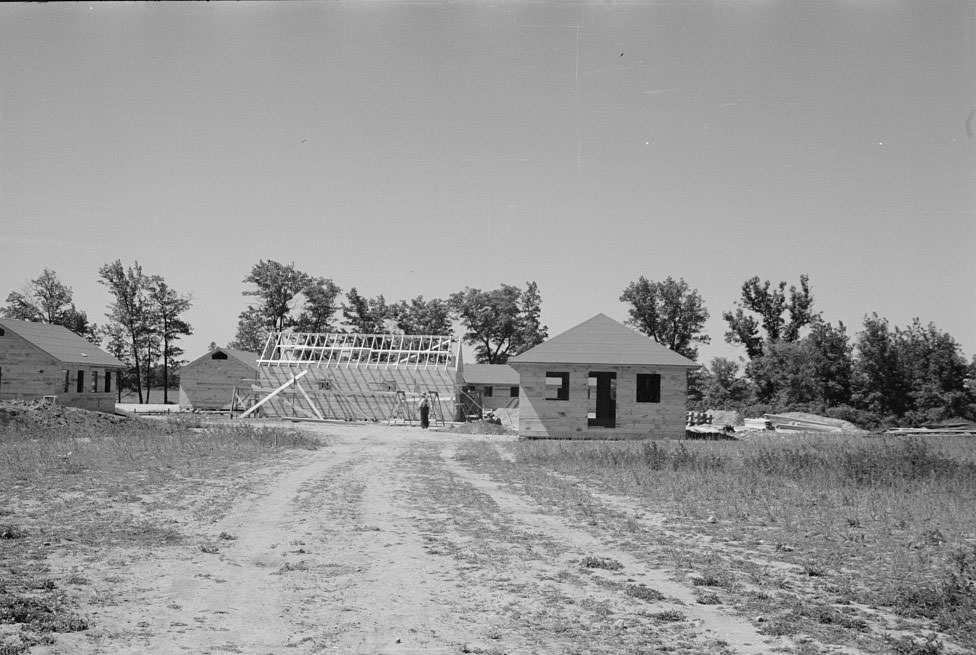 Workers on Newport News Homesteads, Virginia, 1936