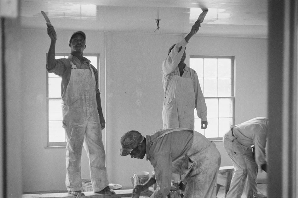 Workers on Newport News Homesteads, Virginia, 1936