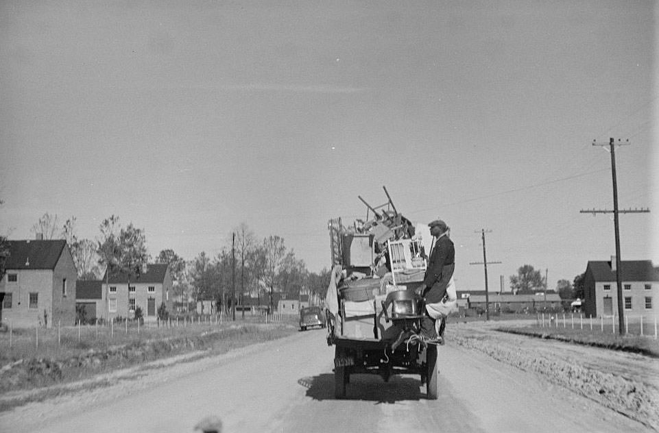 Household goods of family moving into Newport News Housing Project, 1937