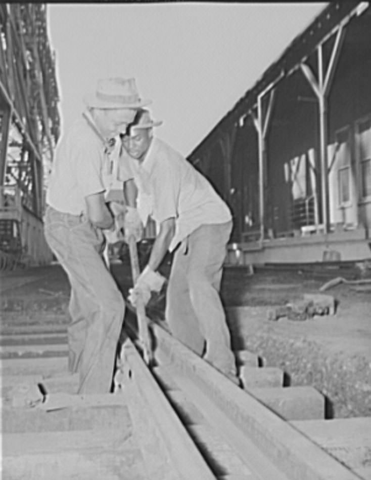 Transportation is a vital operation in the huge Newport News Yard, where more than 36,000 workers are employed, 1941