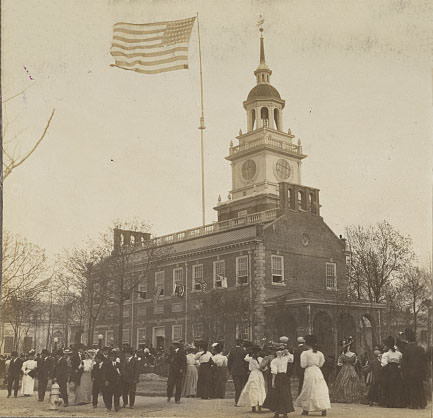 Pennsylvania State building, reproduction of Independence Hall, Jamestown Exposition, Norfolk, 1907