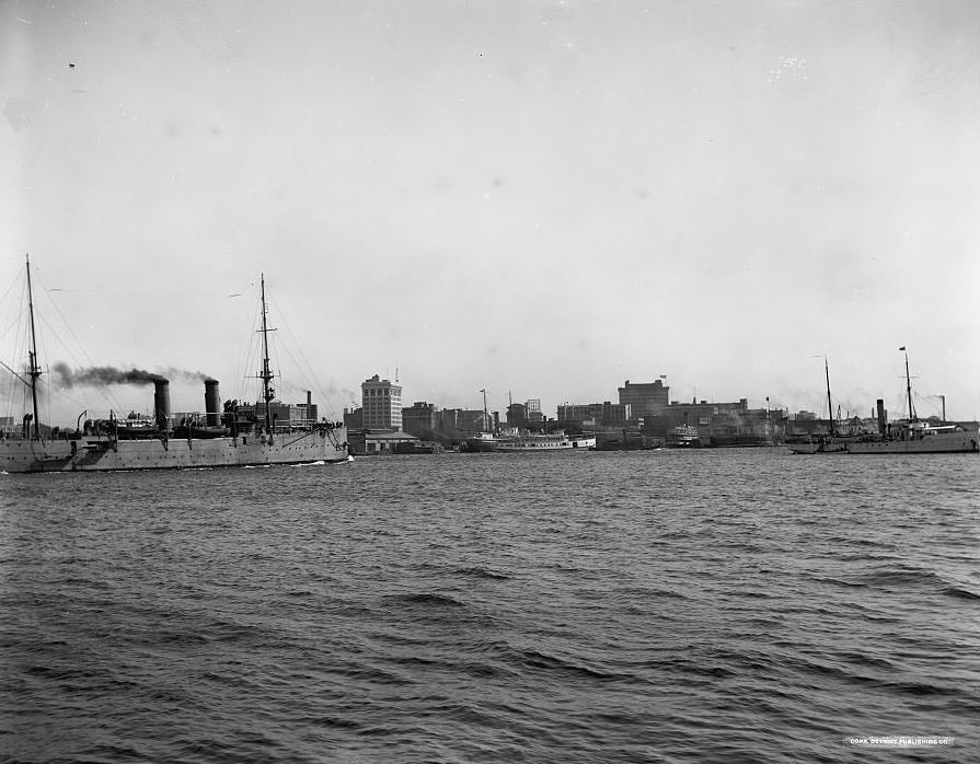 The Harbor, Norfolk, 1905