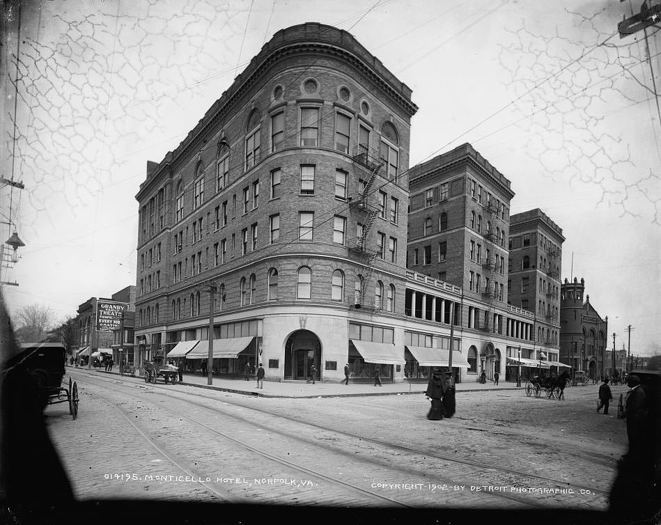 Monticello Hotel, Norfolk, 1902.