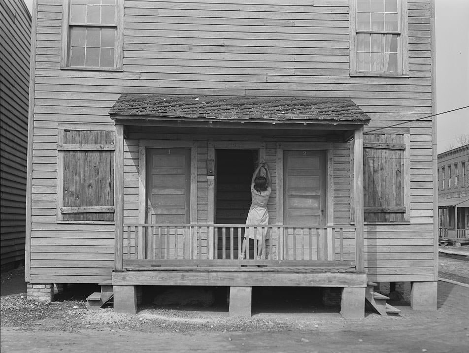 House in Negro slum district. Norfolk, Virginia, 1941