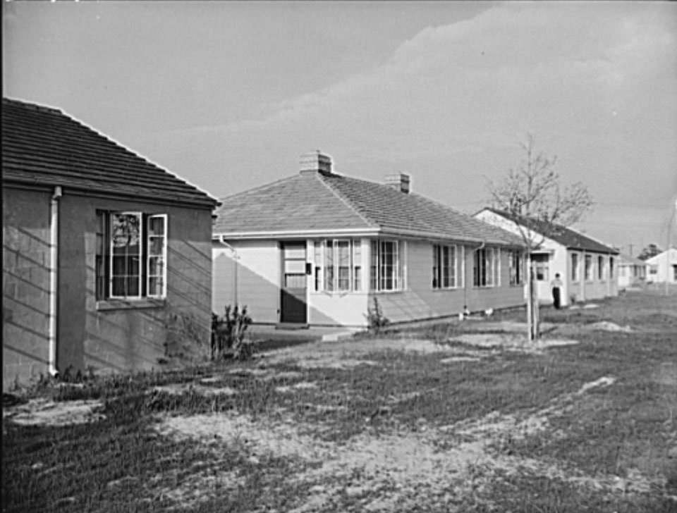 Defense housing in Merrimack Park, Norfolk, Virginia, 1941