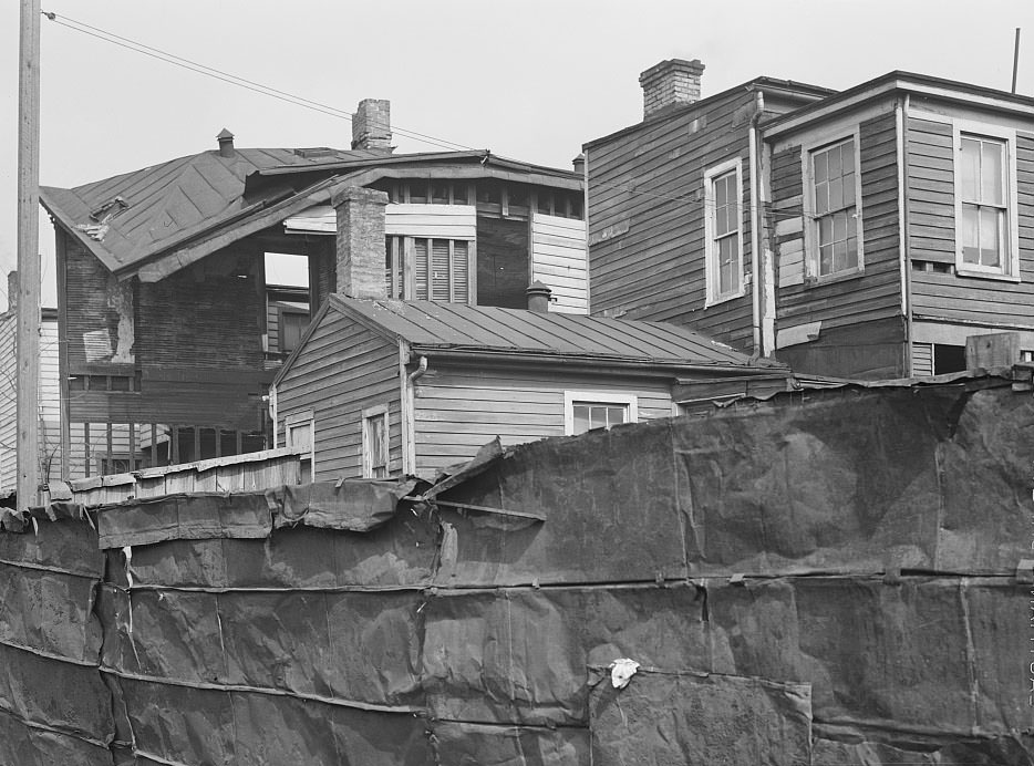 Houses in Negro slum district. Norfolk, Virginia, 1941