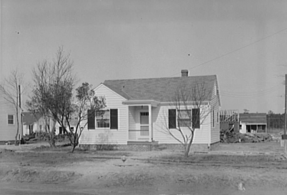 Low-cost home near Norfolk air base being purchased through facilities of the Federal Housing Administration (FHA), 1941