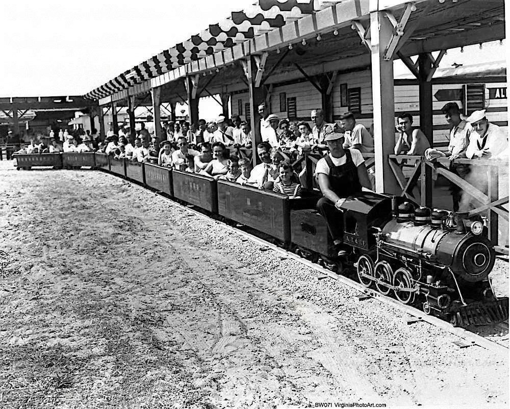 Ocean View Amusement Park Kiddie Train 1948