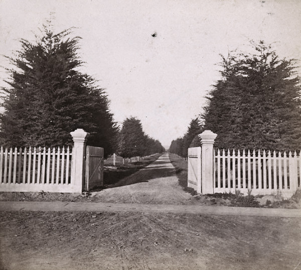 Julia Street, looking North from 12th, Oakland, 1860s