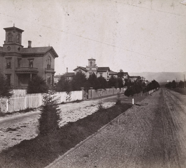 Jackson Street, looking North from 12th, Oakland, 1862