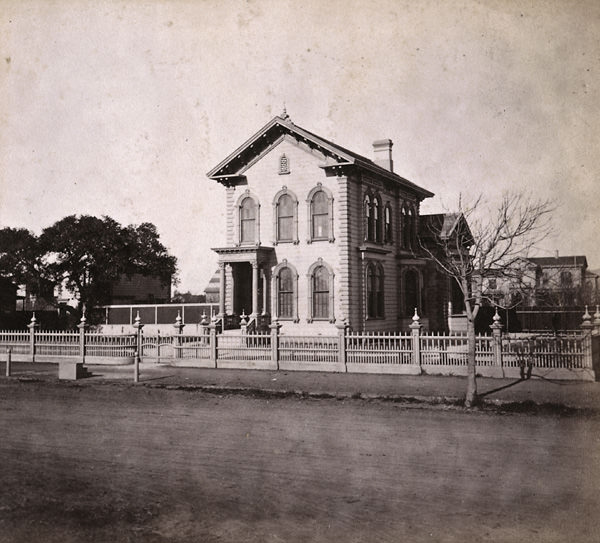 Private residence, cor. Castro and 12th Streets, Oakland, 1862