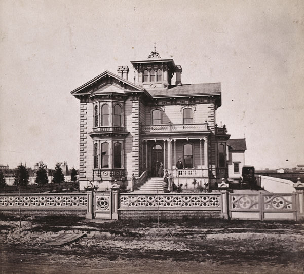 Resdience of G. W. Dam, Webster Street, Oakland, 1862