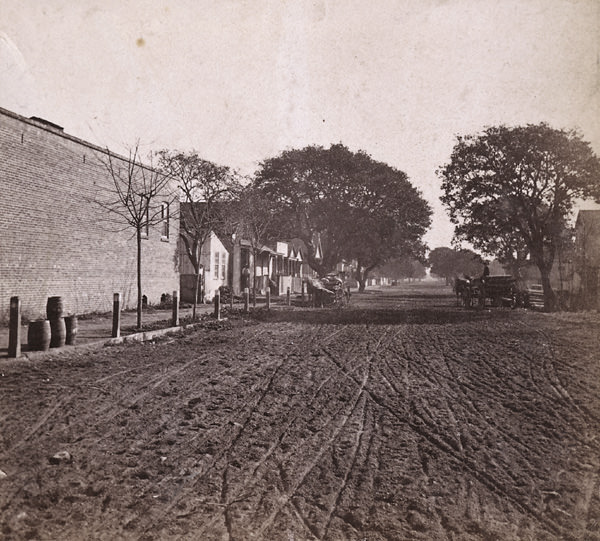 9th Street, looking East, Oakland, 1865