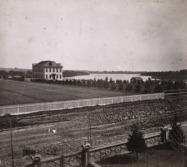 Convent of the Sacred Heart, and Lake Merritt, Oakland, 1861