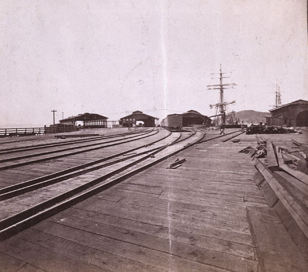 C. P. R. R. Terminus--Oakland Wharf, 1860s