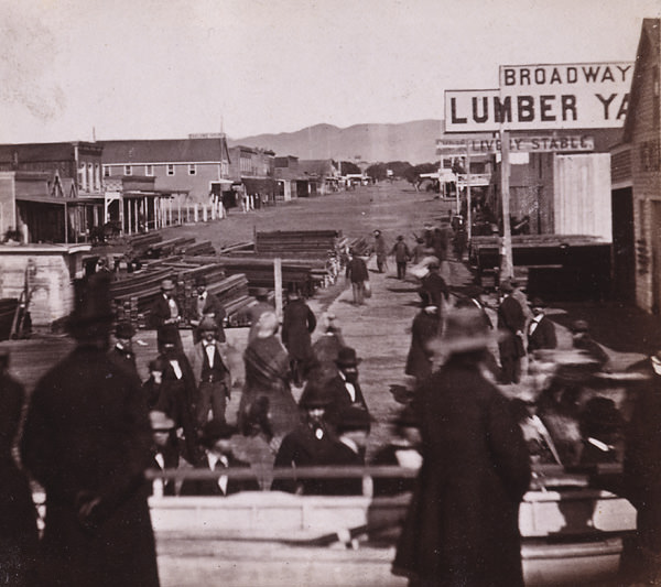 Broadway, City of Oakland, 1860