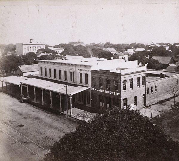 General View of Oakland, from Wilcox Block, looking Northeast, 1865