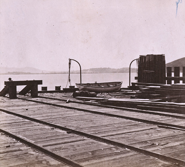 San Francisco--From the end of Oakland Wharf, 1863