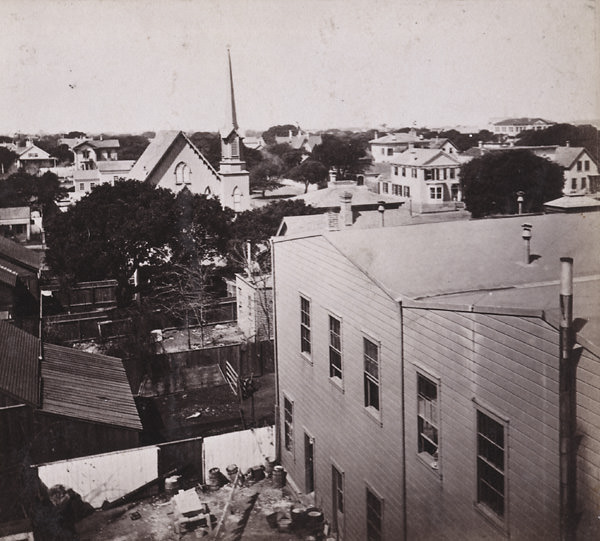 General View of Oakland, from Wilcox Block, looking West, Alameda County, 1863
