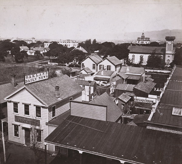 General View of Oakland, from Wilcox Block, looking North, 1864