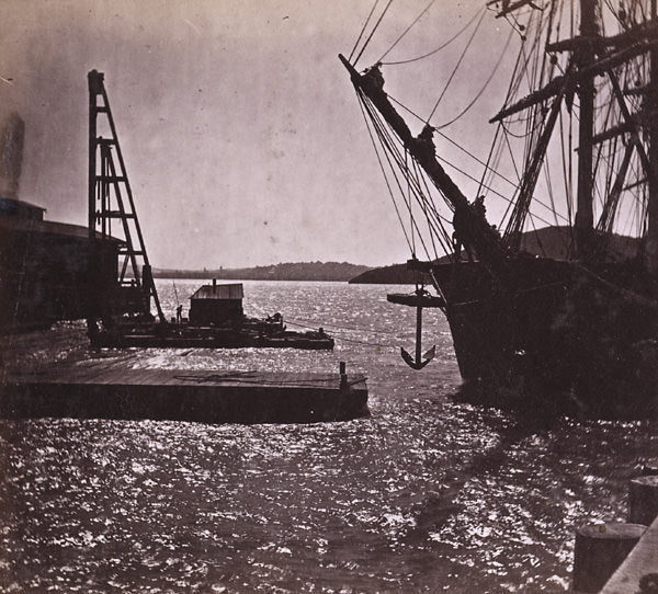 Reflections in San Francisco Bay--From Oakland Wharf, 1864