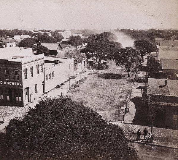 General View of Oakland, from Wilcox Block, looking East, 1868