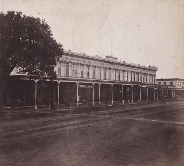 Broadway Block, Oakland, Alameda County, 1868