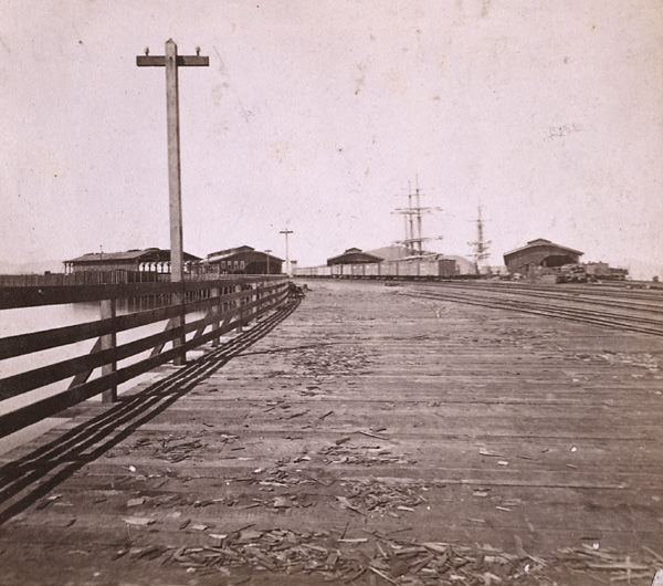 C. P. R. R. Terminus -- Oakland Wharf, 1868