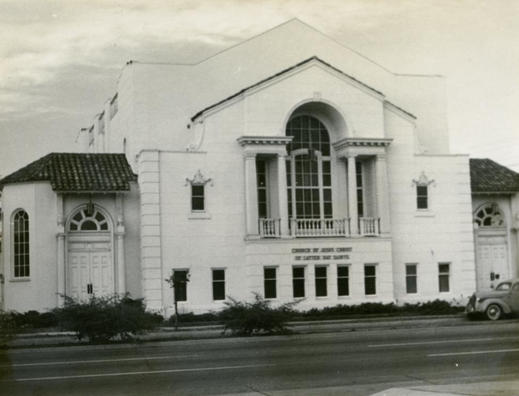 Church of Jesus Christ of Latter-Day Saints, northwest corner of MacArthur Boulevard and Webster Street, 1953