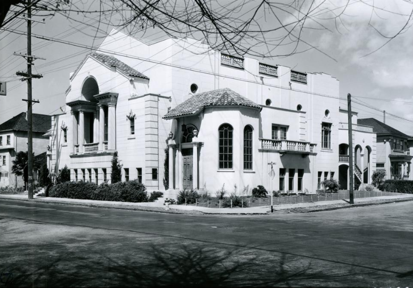 Church of Jesus Church of Latter-Day Saints, northwest corner of Moss Street (later MacArthur Boulevard), 1931