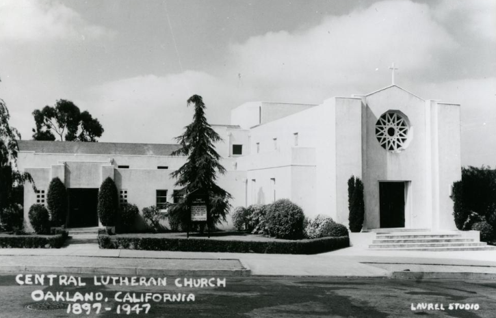 Central Lutheran Church, Ridgeway Avenue between Gilbert and Montgomery Streets, 1947