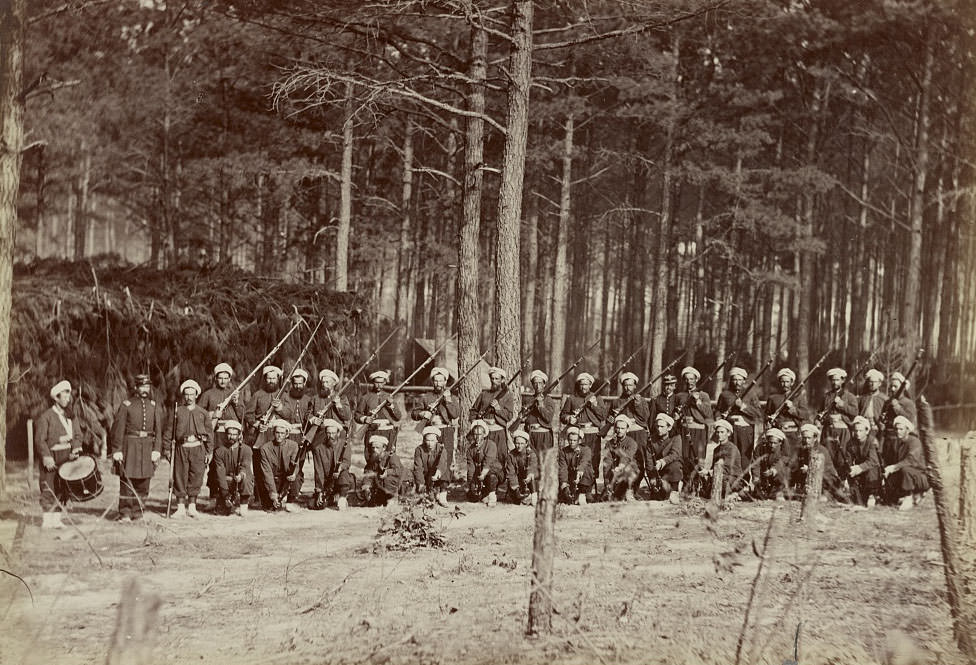 Co. F, 114th Pennsylvania Infantry in front of Petersburg, 1864
