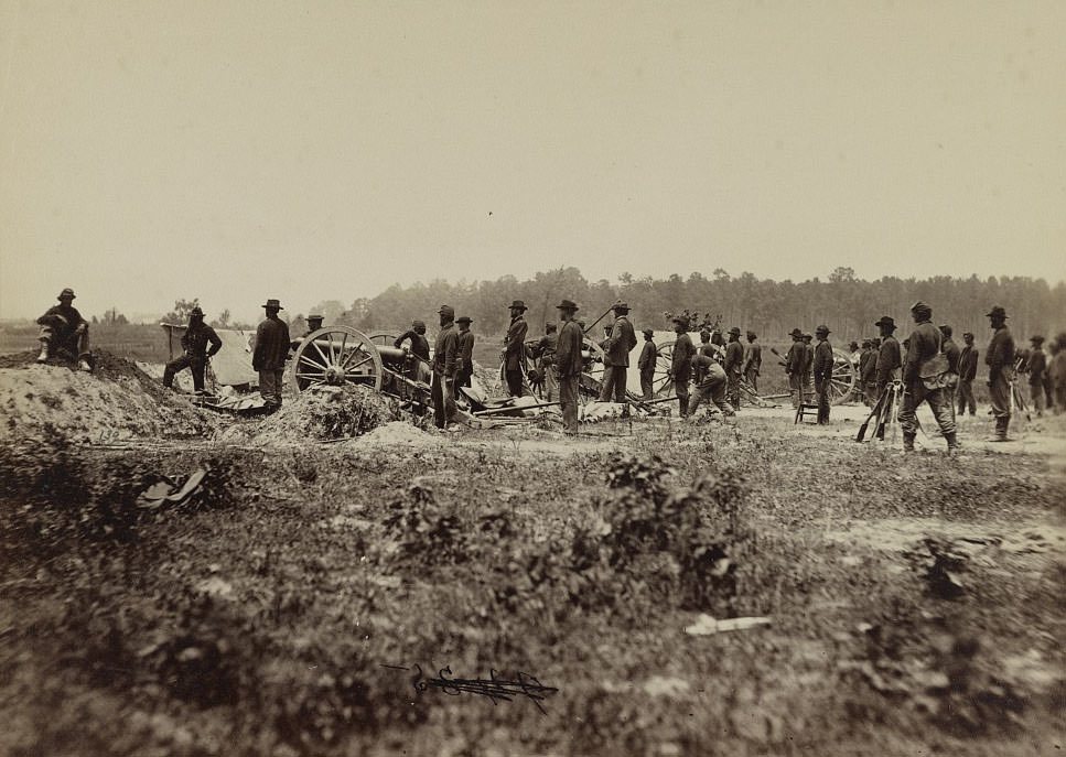 Outer line of Confederate fortifications, in front of Petersburg, 1864