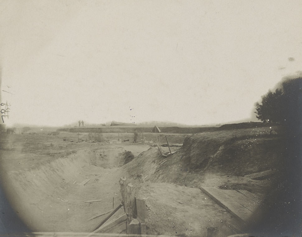 Confederate works in front of Petersburg, Va. captured by 18th Corps, June 24, 1864