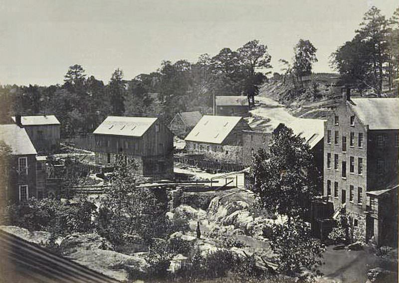 View on the Appomattox River, near Campbell's Bridge, Petersburg, 1865