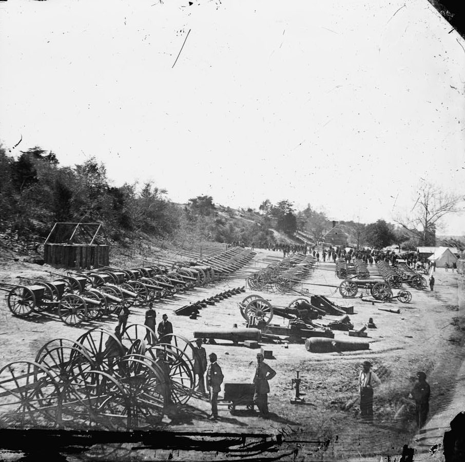 Landing, Va. Federal ordnance at the depot, 1865.