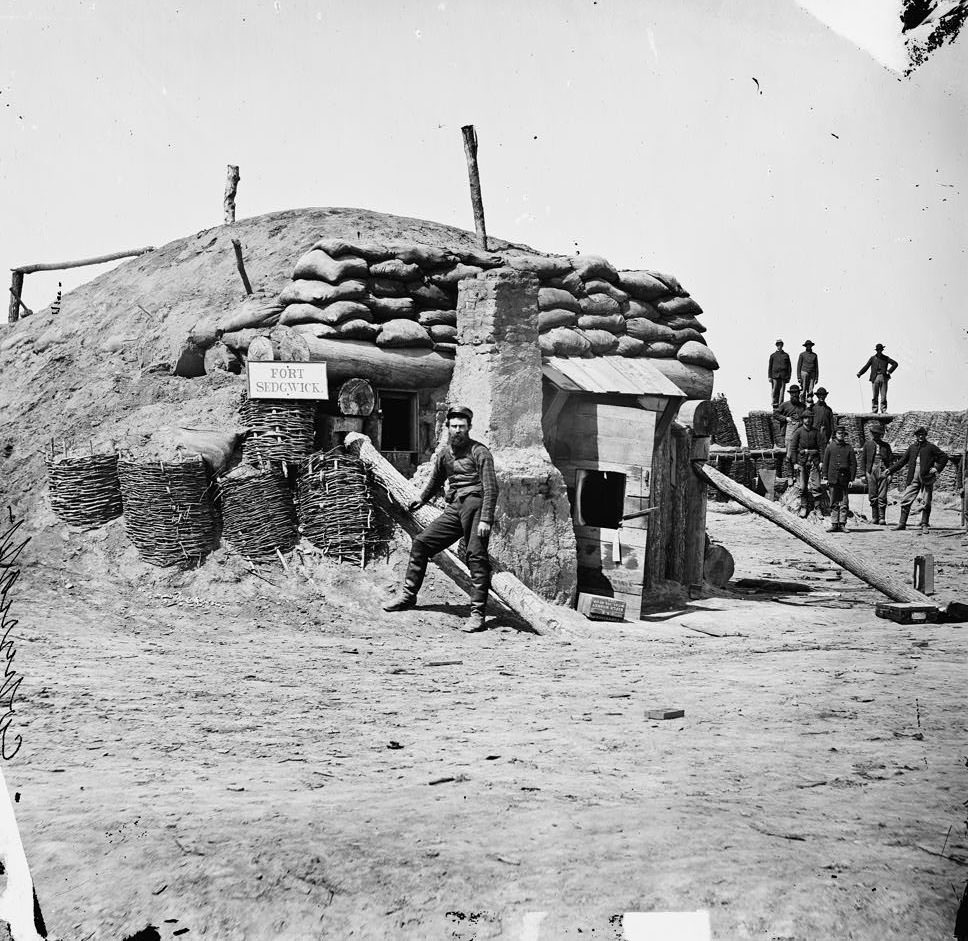 Bomb-proof quarters, Fort Sedgwick ("Fort Hell"), Petersburg, 1865