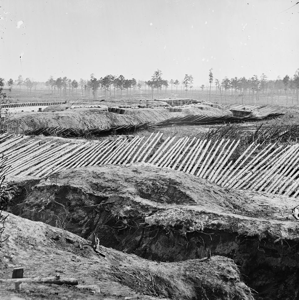 View from breastworks of Fort Sedgwick, Petersburg, 1865