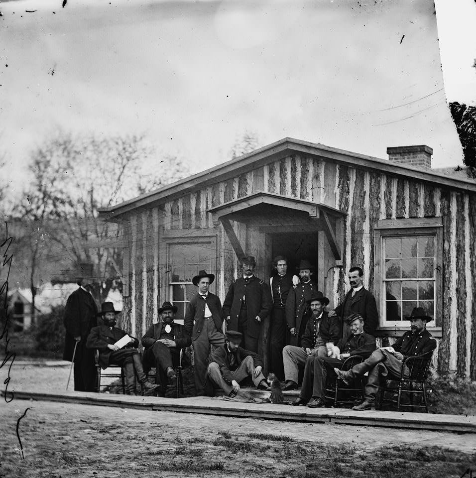 Members of Gen. Ulysses S. Grant's staff, Petersburg, 1865