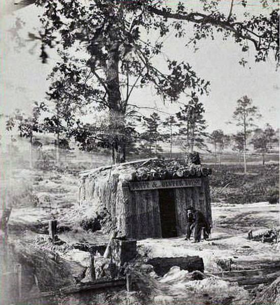 Bomb-proof restaurant on the Petersburg line, Petersburg, 1864