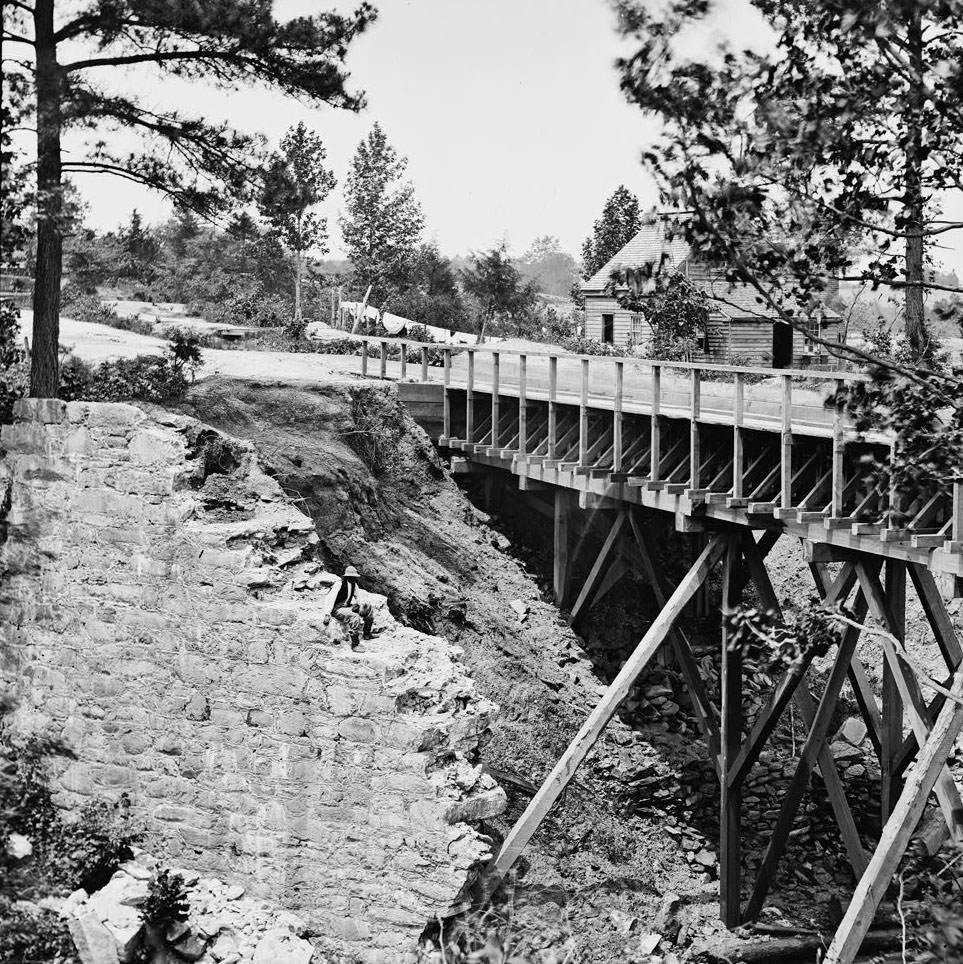 Vicinity. Canal aqueduct, Petersburg, 1865